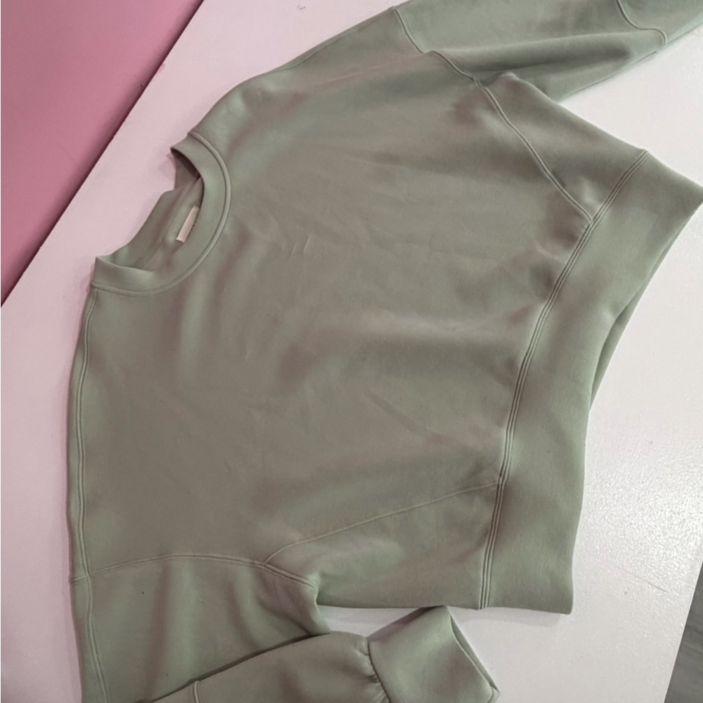 Thread & Supply Light Green Pullover - image 5